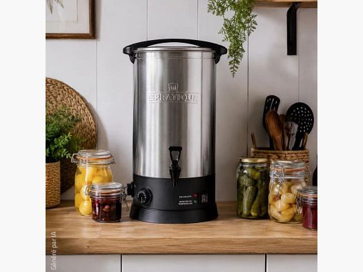 Stérilisateur inox 26 L Le Pratique – 10 bocaux de 1 L