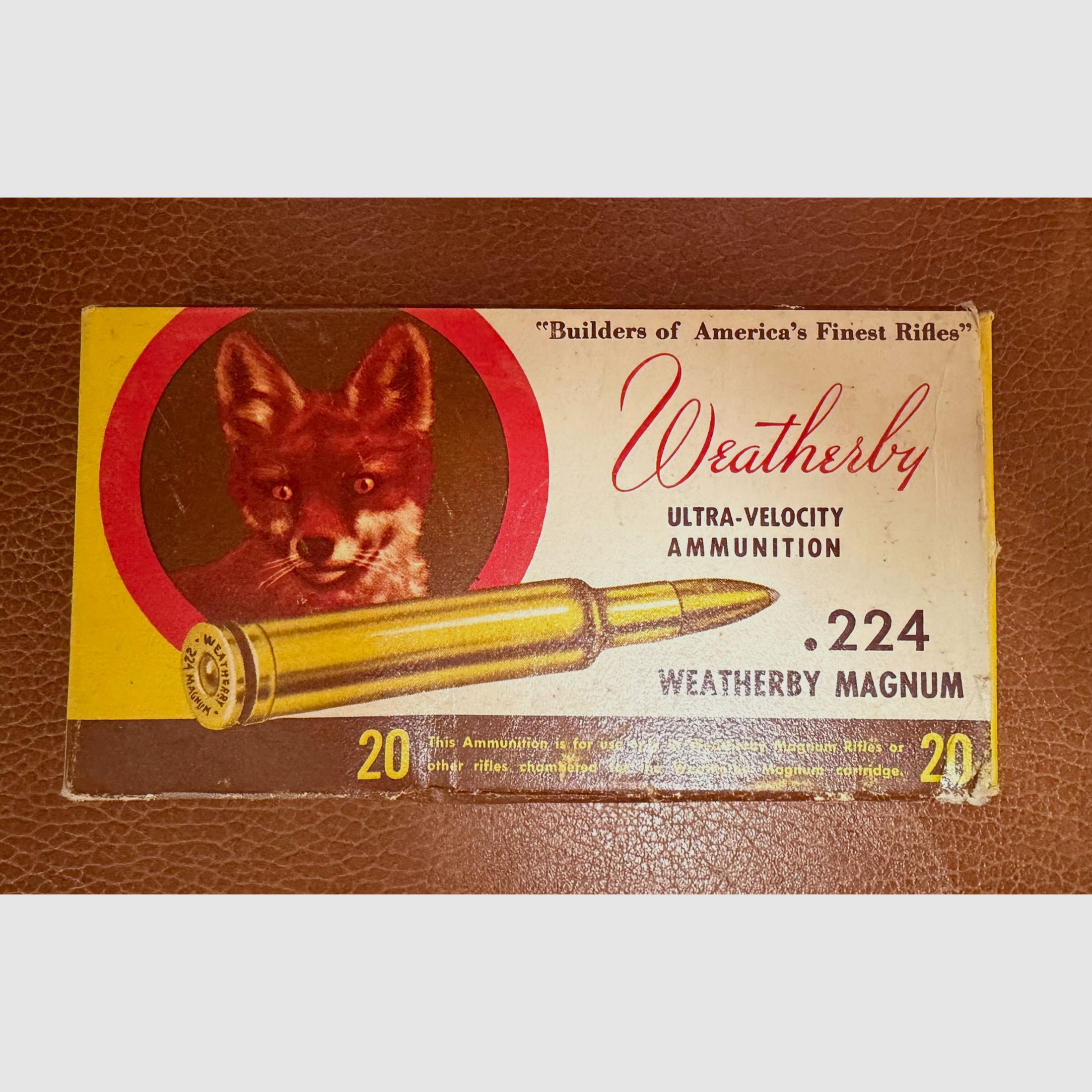 Weatherby - USA rifle cartridges .224WBY.Mag, immagine 1 di 2