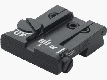 LPA TPU29TS07 hausse micrométrique réglable pour pistolets Taurus PT-92, PT-58, PT-100 – Image de visée noire