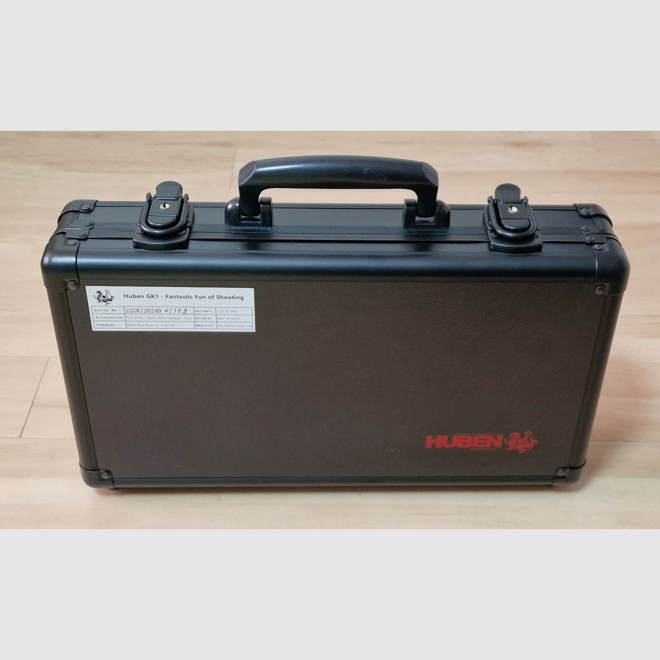 NUOVO & mai usato: Huben GK1 + valigetta + silenziatore + grilletto con guida Picatinny + munizioni