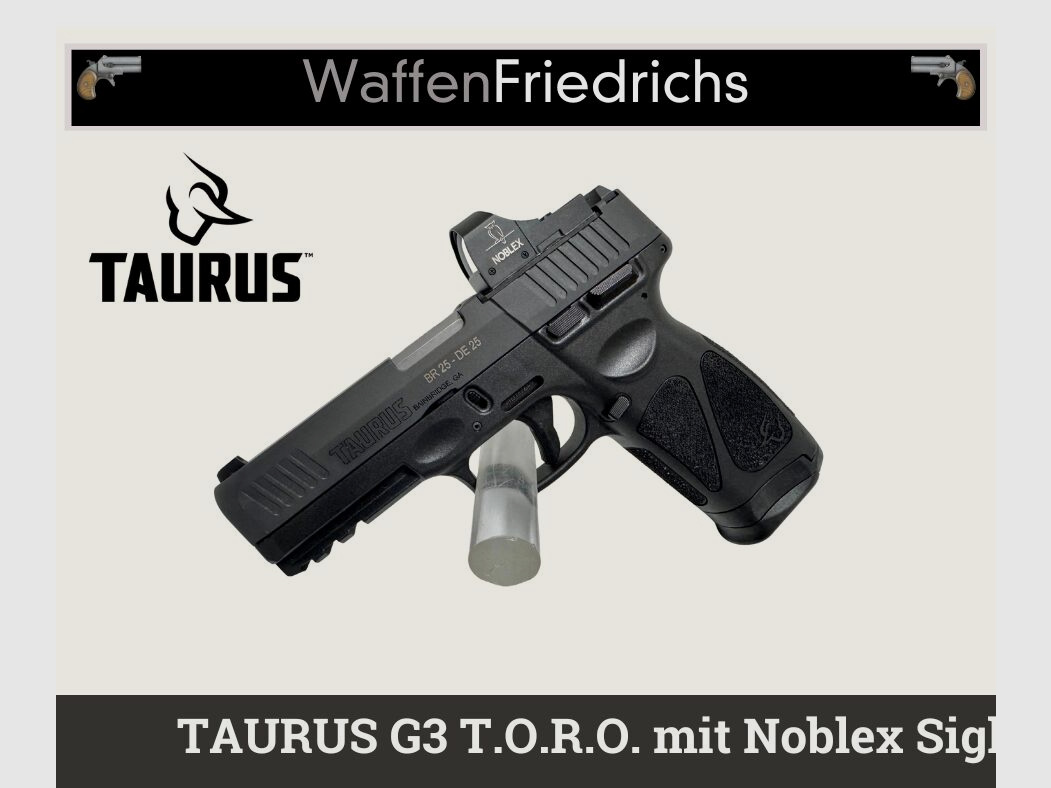 TAURUS G3 T.O.R.O. con Noblex Sight II Plus - Waffen Friedrichs