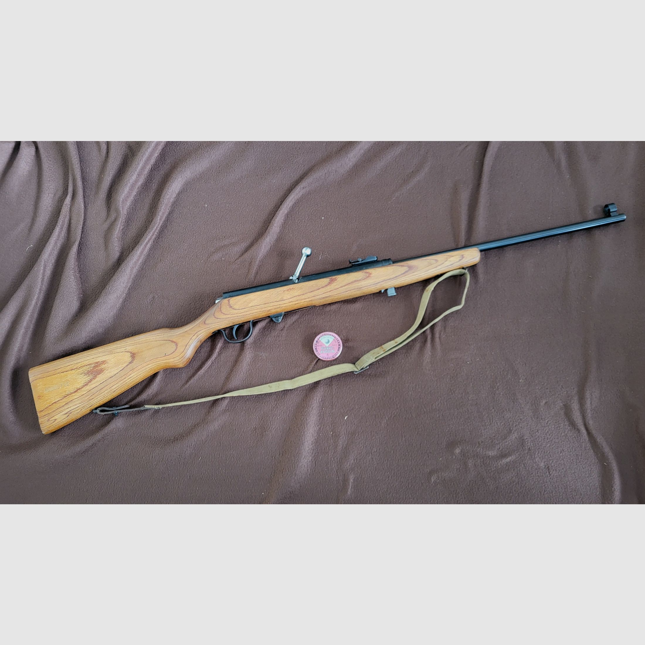 Carabina de aire comprimido con cargador Haenel 49a