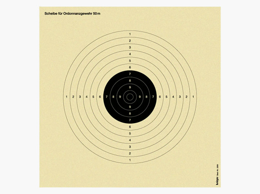 Z17 target ordinance rifle I BDS ordinance 50 meters 50 pcs.
