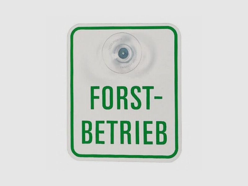 Autoschild ""Forstbetrieb""