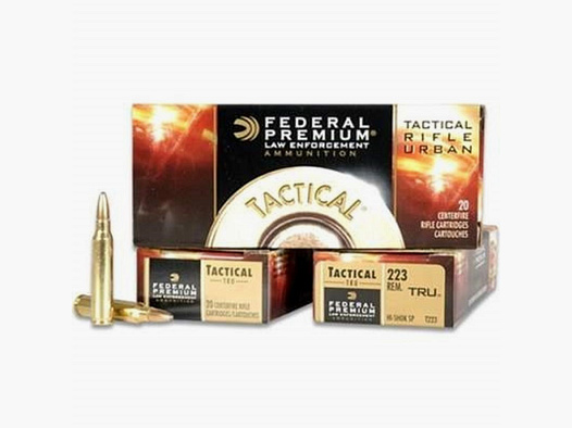 Federal TRU (Tactical Rifle Urban) .223 Rem. 55GR SP 20 cartouches