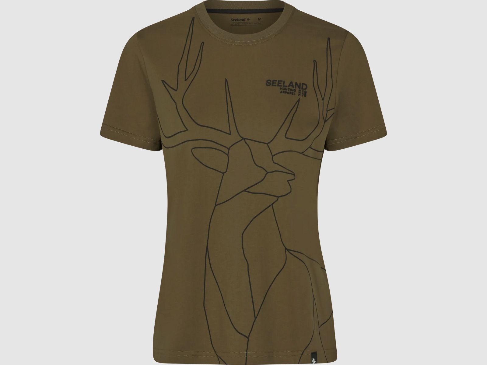 Seeland Hirsch Online T-Shirt Damski Militarny Oliwkowy M