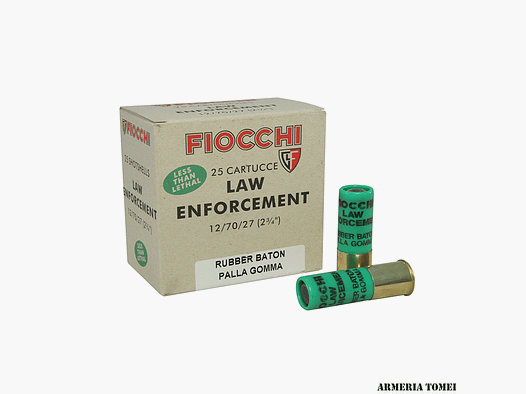 FIOCCHI – LAW ENFORCEMENT RUBBER CARTRIDGE RUBBER BULLET