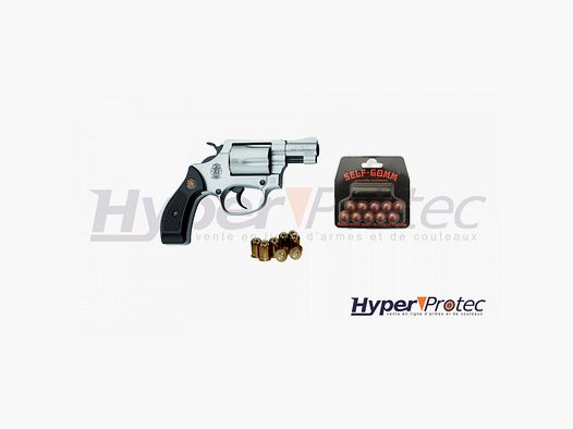 Pack Revolver Smith & Wesson 36 Chiefs Special Nickel + Selbstladepistole Gom