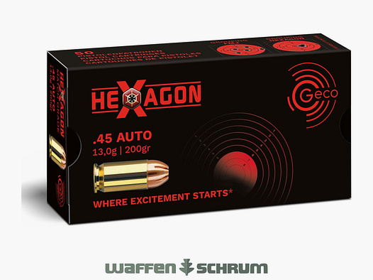 Geco Hexagon 13,0g - 201gr .45Auto