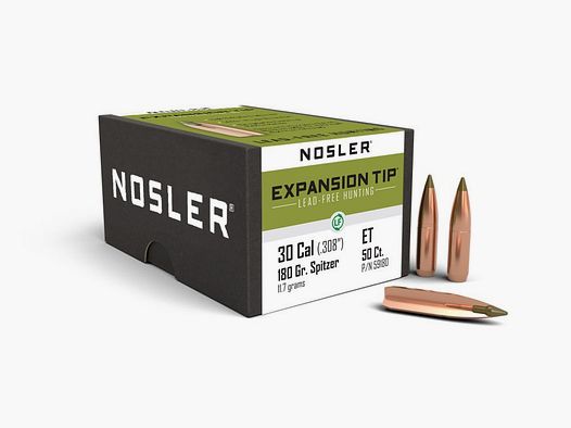 BULLE NOSLER CAL 30 180GR EXPANSION TIP