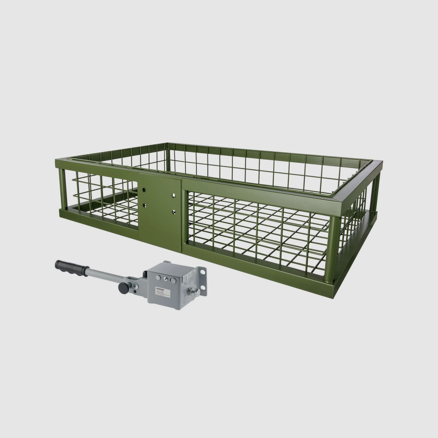 Hecktrger 890x585x200 mm beschichtet mit Schnellkupplung