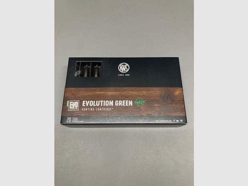 RWS munizioni per fucile 6.5×68 Evolution Green 6g. 93gr.