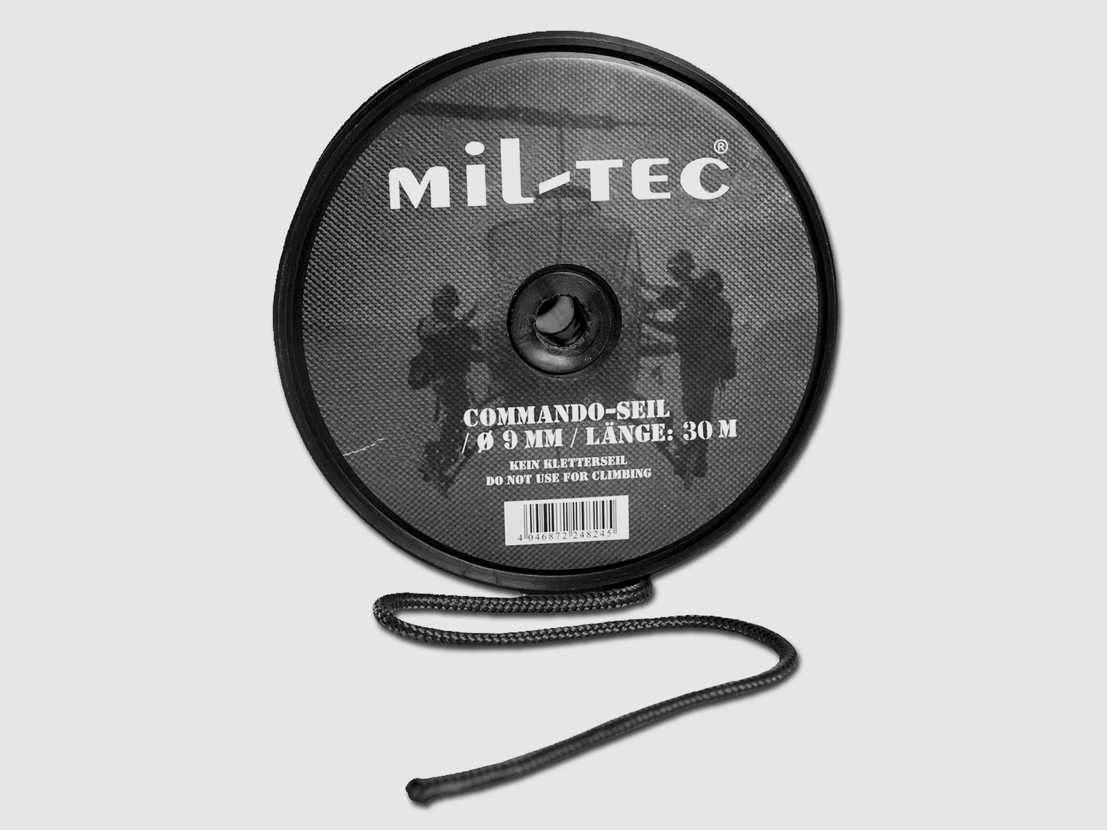 Mil-Tec Kommandoseil schwarz 9 mm, 30 m