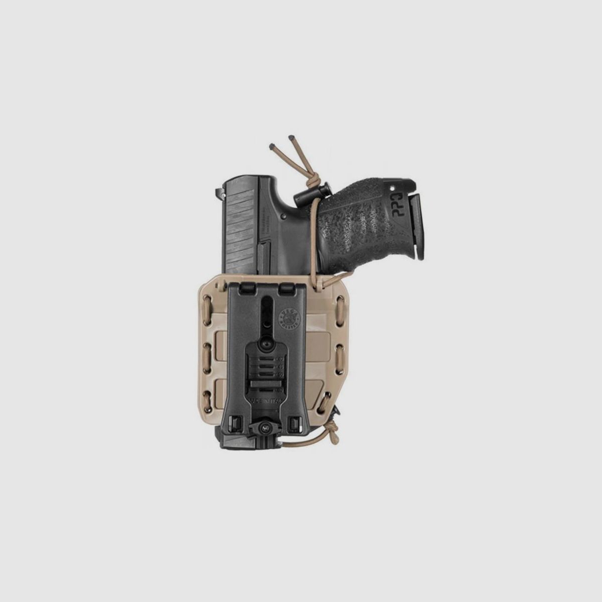 T.A.C.S. Universal Bungy Modular Holster L/AUTO Coyote Tan
