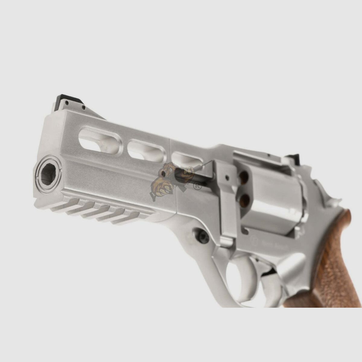 Rhino 50DS Airsoft Revolver in Nikkelafwerking Chiappa -F-