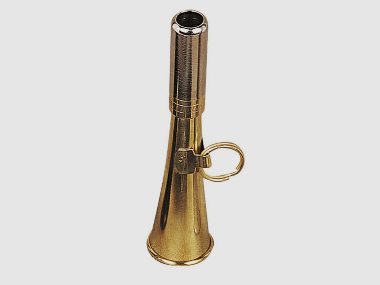 Elless Pocket Horn - Gepolijst Messing 12 cm - Krachtig Geluid - Gemakkelijk te Vervoeren, afbeelding 4 van 5