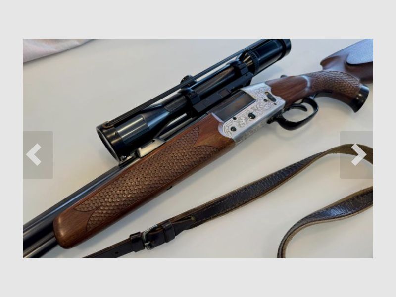 Fusil à deux coups HEYM 22 (calibre 16/70 et 5,6x50 R Mag) + Optique Swarovski Habicht 1,5-5x42