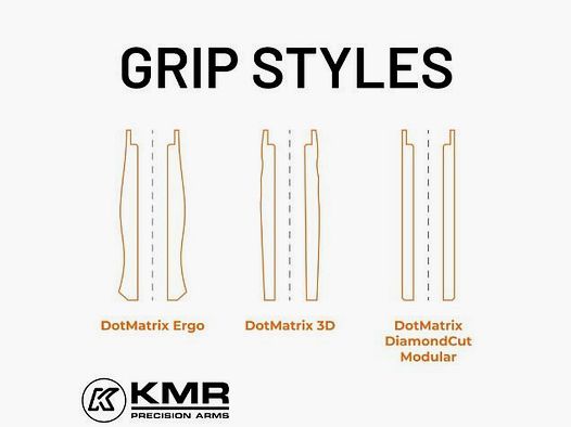 KMR Precision Arms Griffschalen f. W-02 Spectra S Alu WAVE rot