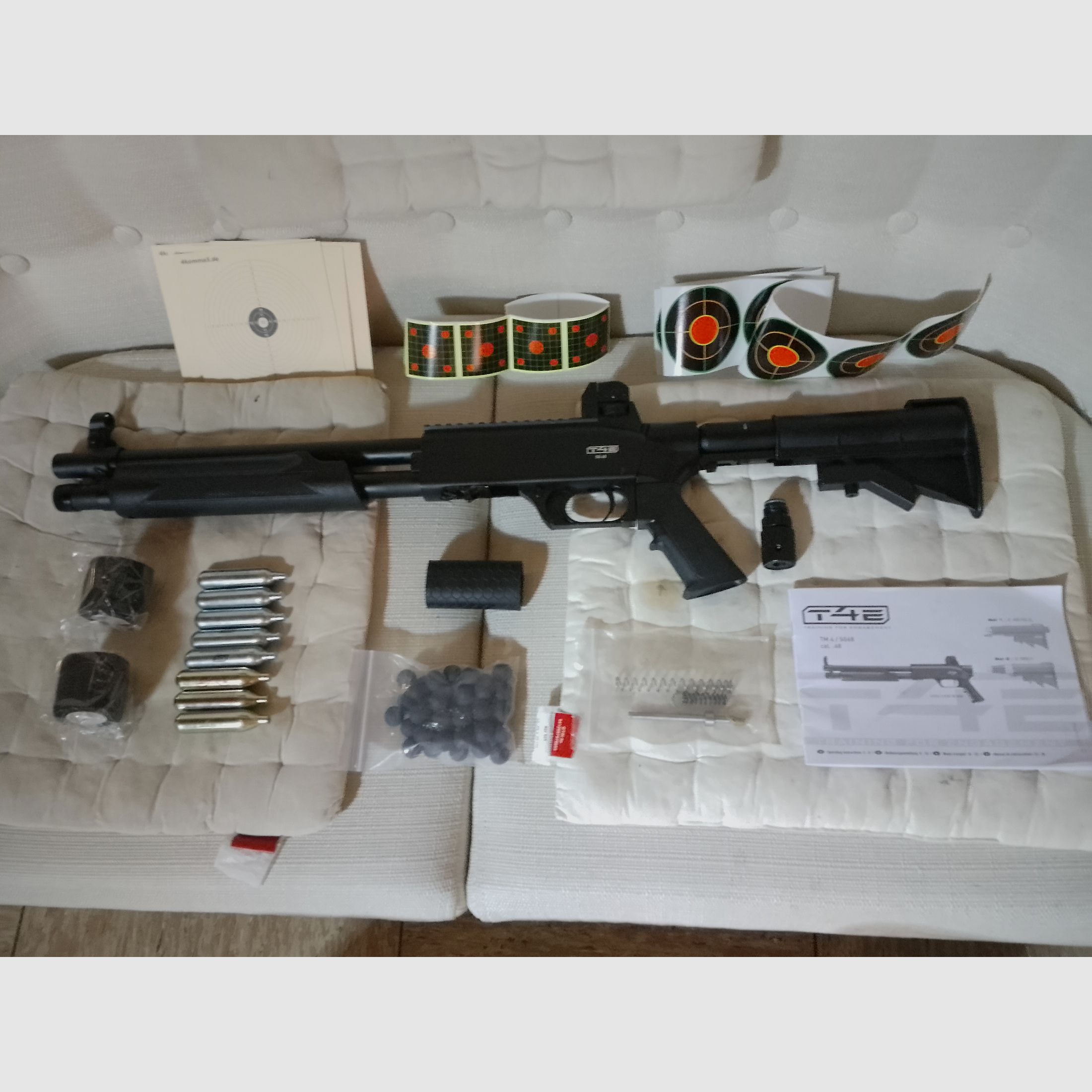 Walther T4E SG68 Shotgun co2 Druckluftgewehr Pumpgun Ram Home Defense Gewehr cal .68 Paintball Makierer + Export kit