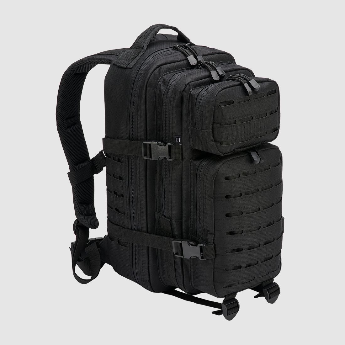 Brandit US Cooper LASERCUT Medium Farbe: Black – Mehrzweckrucksack (25-Liter-Klasse)