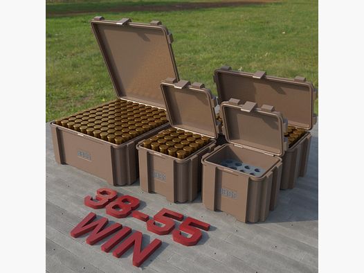 Filamelt Munitionsbox / .38-55 Winchester / ‘Klappdeckel’ / Patronenbox, Ammo Box