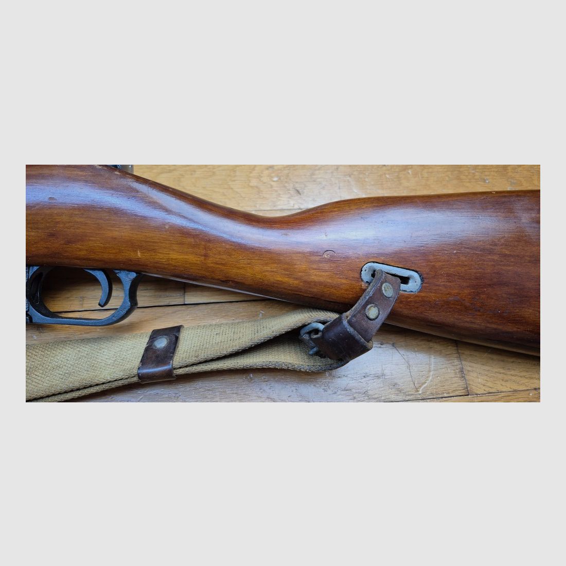 Karabin Mosin Nagant 1891/30 – Jakość przedwojenna – Arsenal w Izhevsku 1926 – Ośmiokątny zamek – Pasek i bagnet – 100% Mono-numer – Wspaniała lufa – Doskonały stan – Karabin Mosin lub Przysięga miłości Sergieja i Tatiany! – TBE++, zdjęcie 29 z 39