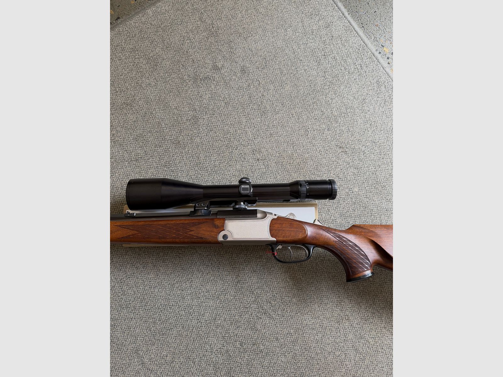 Blaser Bockbüchsflinte 30R Blaser mit Schwenkmontage 