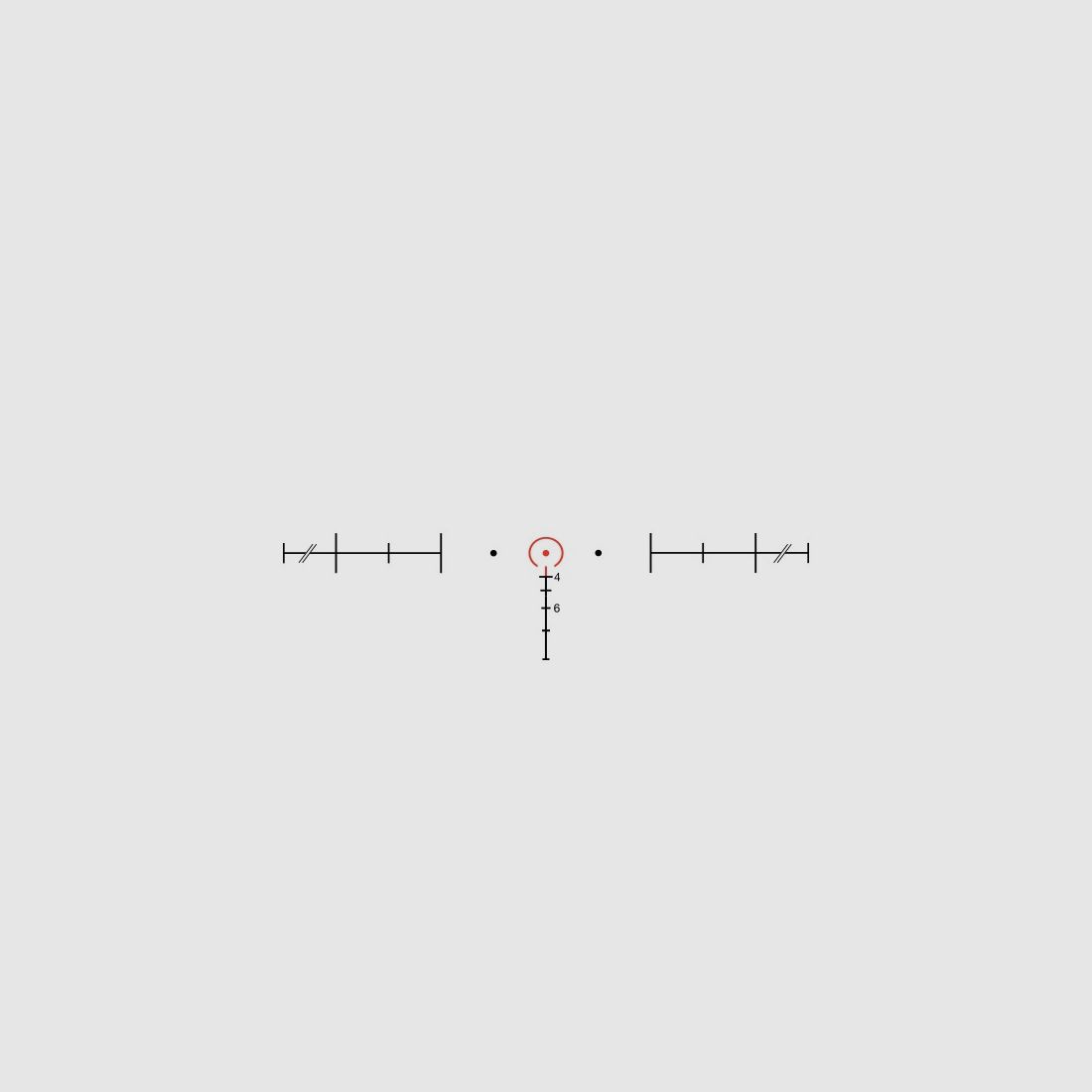 ACOG 4x32 Horseshoe Red .223/5.56 LED w/Mount, immagine 3 di 4