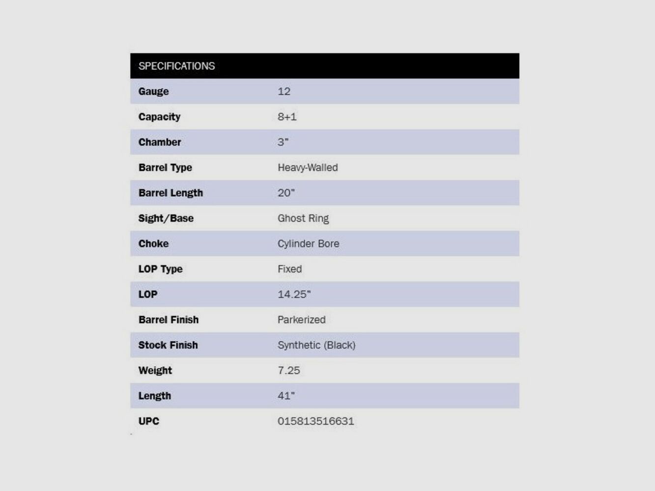 Mossberg 590A1 Black 9-Shot 20" (20 inches) Ghostring 12/76