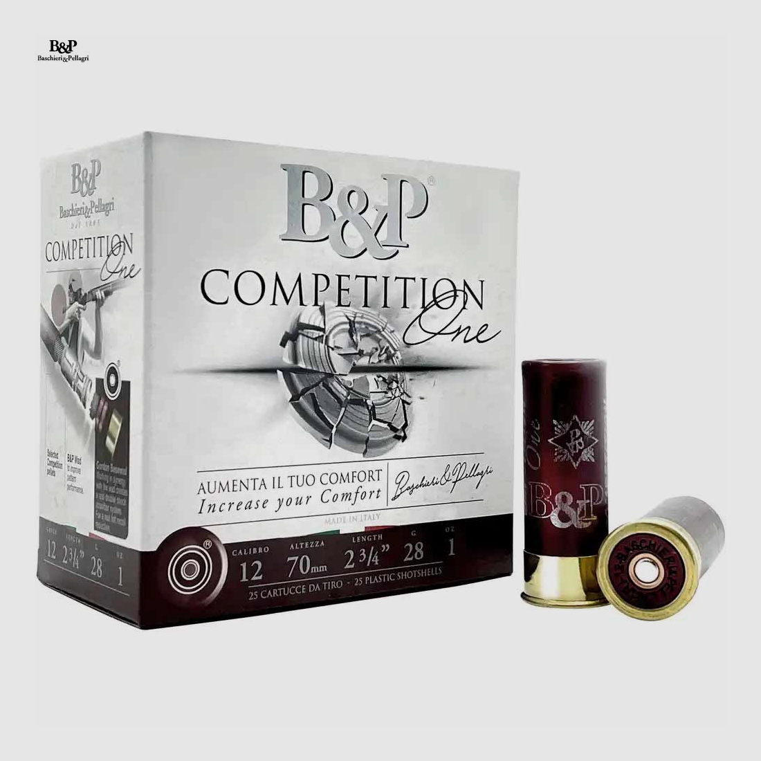 BASCHIERI & PELLAGRI 12/70 COMPETITION ONE SKEET 2,0mm 24g 25Stk