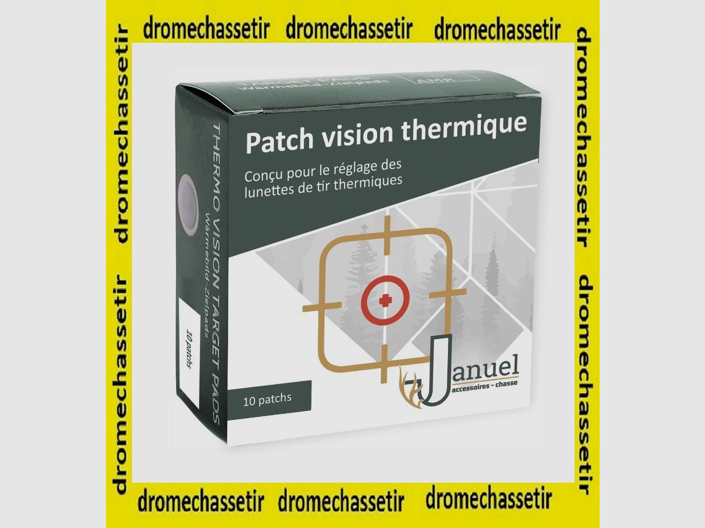 PACK OF 10 PATCHES THERMAL VISION SCOPE ADJUSTMENT