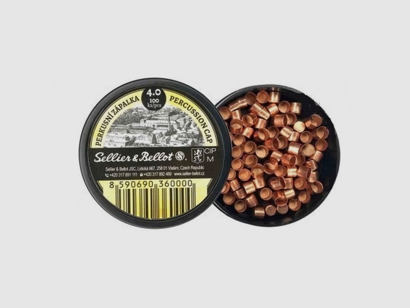 CAPSULE PERCUSSION 4,0 S&B boîte de 100