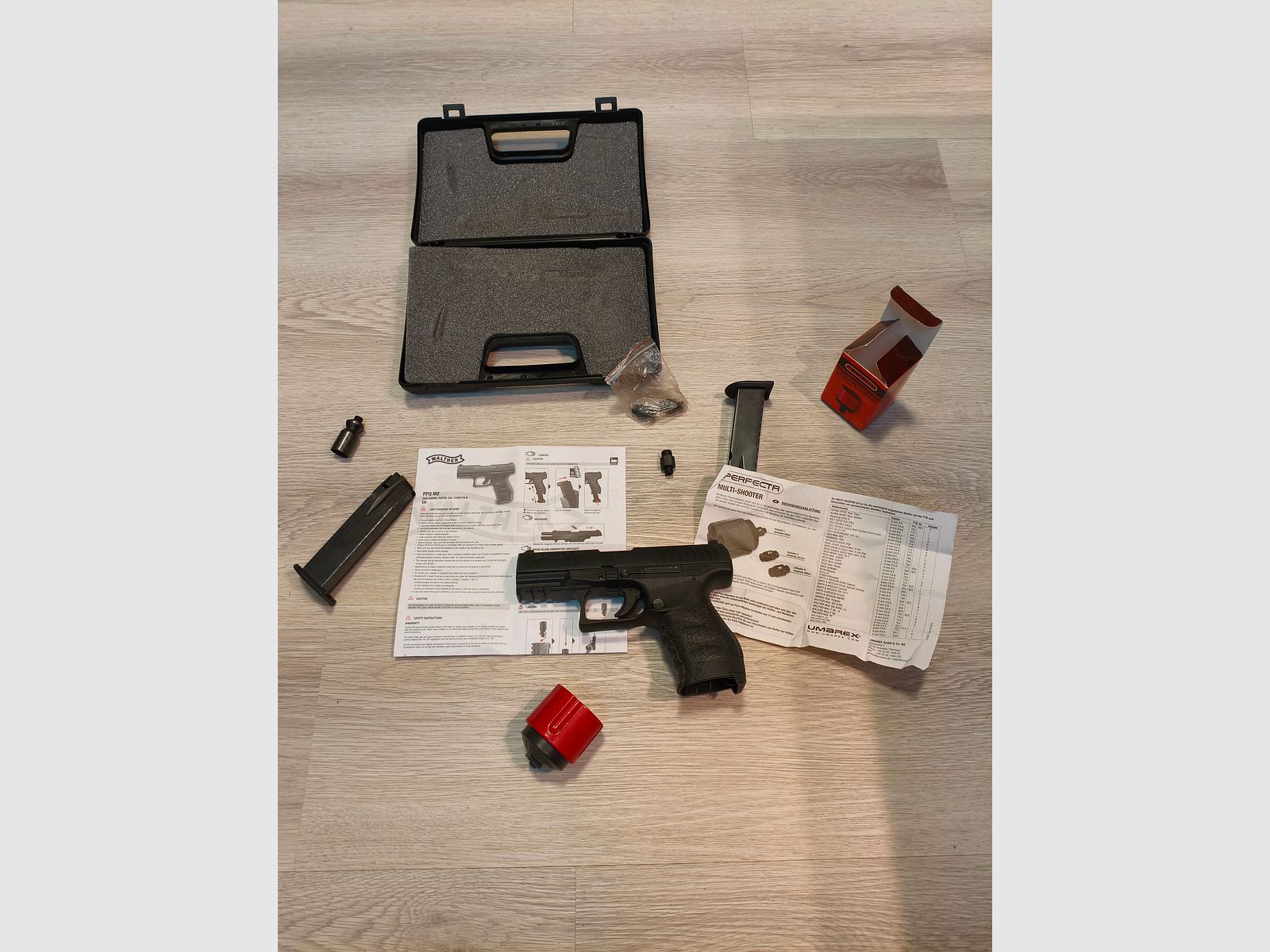 Walther PPQ M2 with accessories