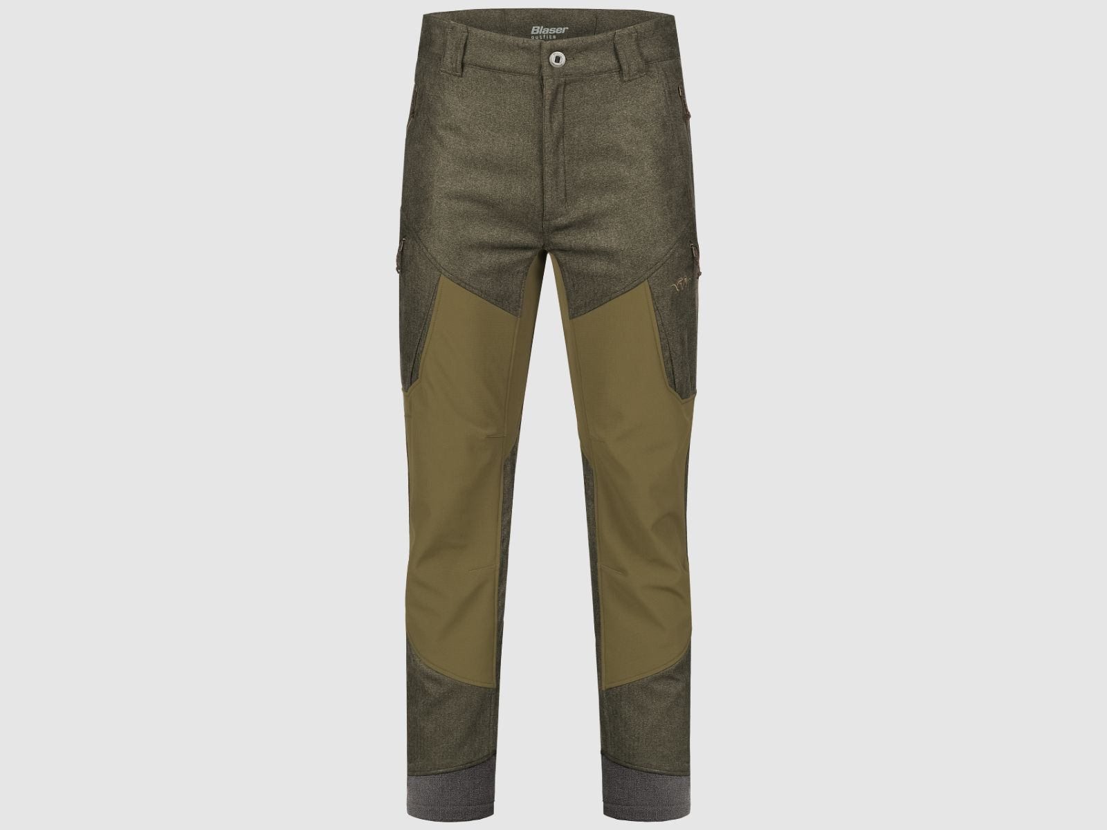 Blaser Herren VINTAGE Whizz Softshell Hose oliv-melange / schwarz