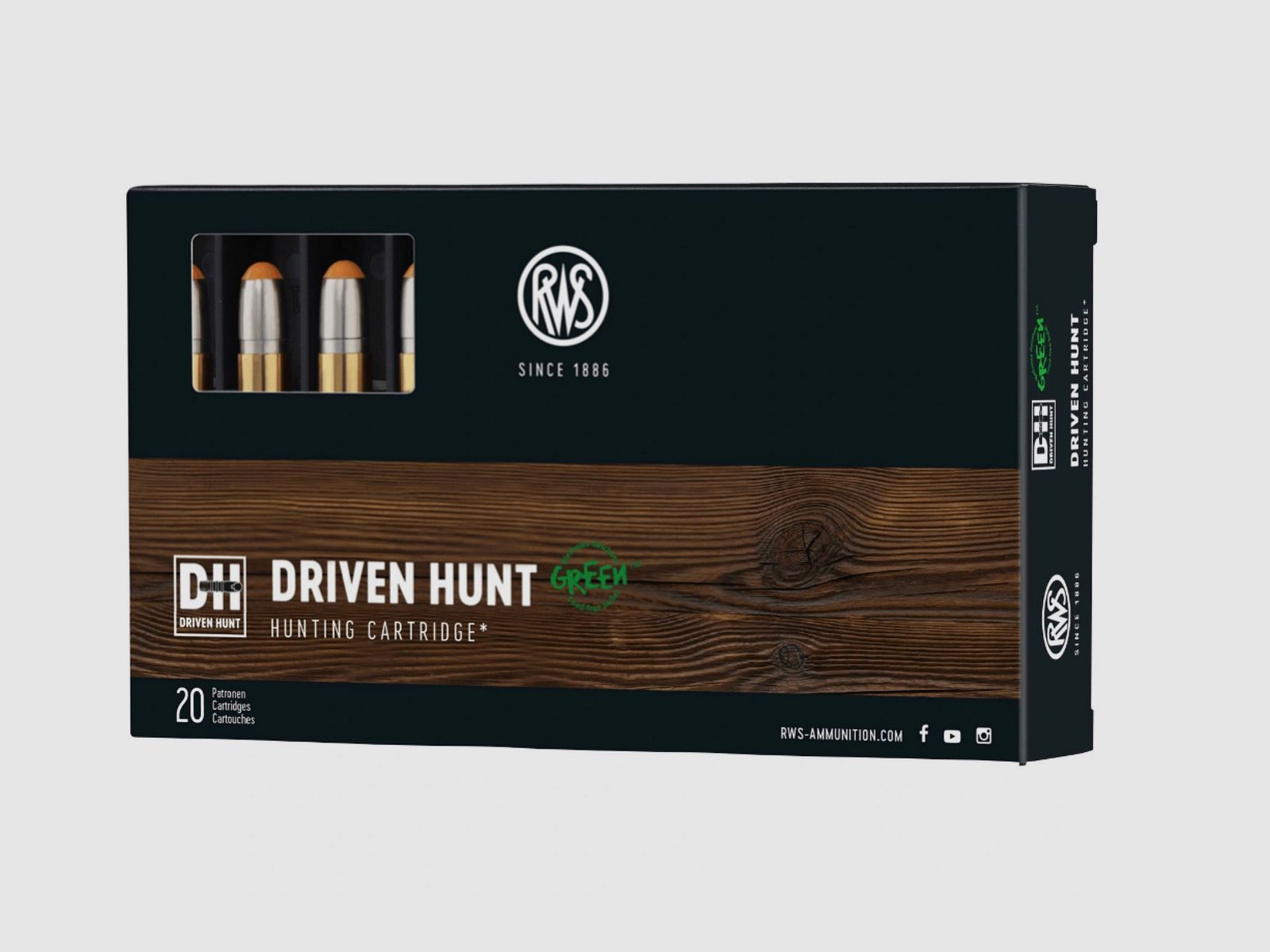 RWS 2426267 .308 Win. Driven Hunt 10.7 165grs. Lead-free rifle ammunition