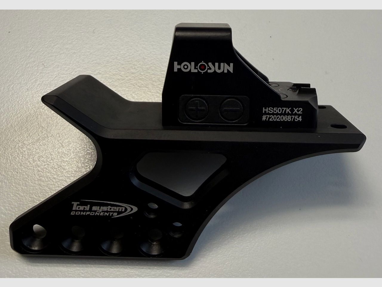 Holosun HS 507 K - X2 Open reflex sight, red dot sight + Toni System side mount for Tanfoglio - LIKE NEW