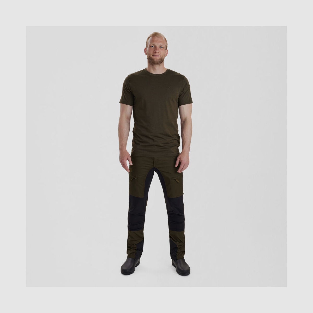DEERHUNTER Easton T-shirt Oliv