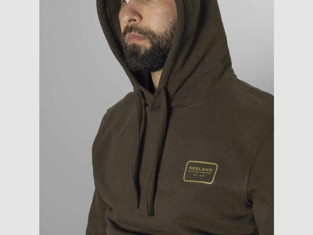 SEELAND Kelvin Hoodie heren-jachtjas Grizzly Brown, afbeelding 2 van 3