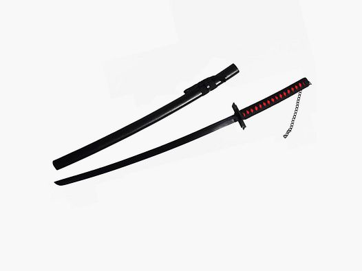 Katana Ichigo's Bankai Cutting Moon comme épée décorative avec une lame émoussée
