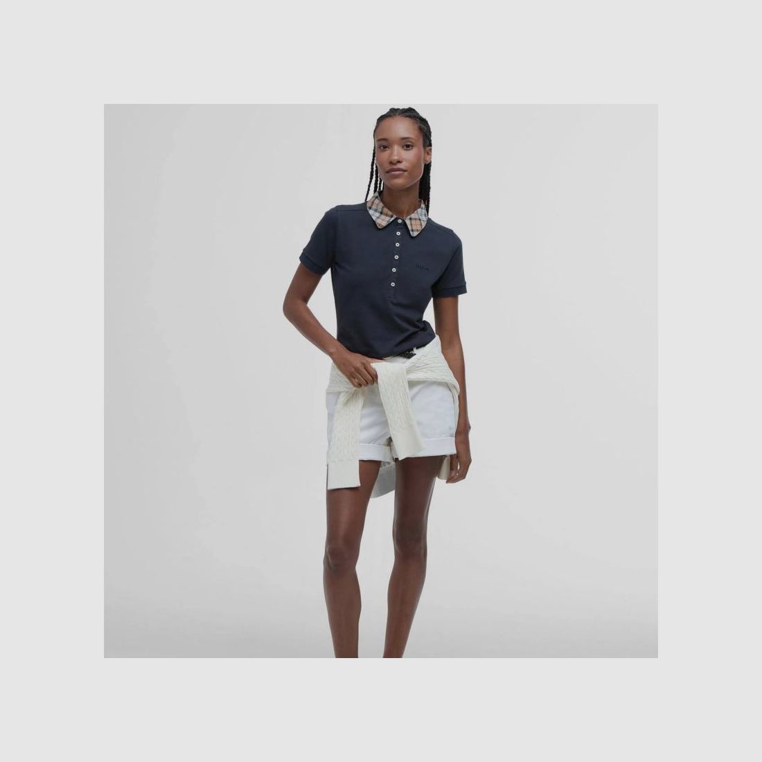 Barbour D-Polo Malvern | navy/hessian, image 10 of 14