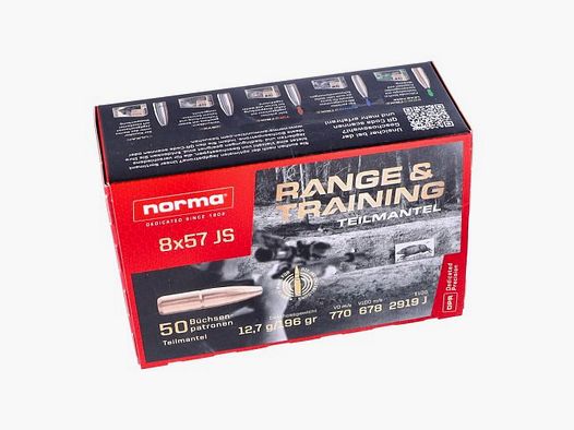 Norma Range & Training Kal. 8x57IS - 12,7g / 196gr