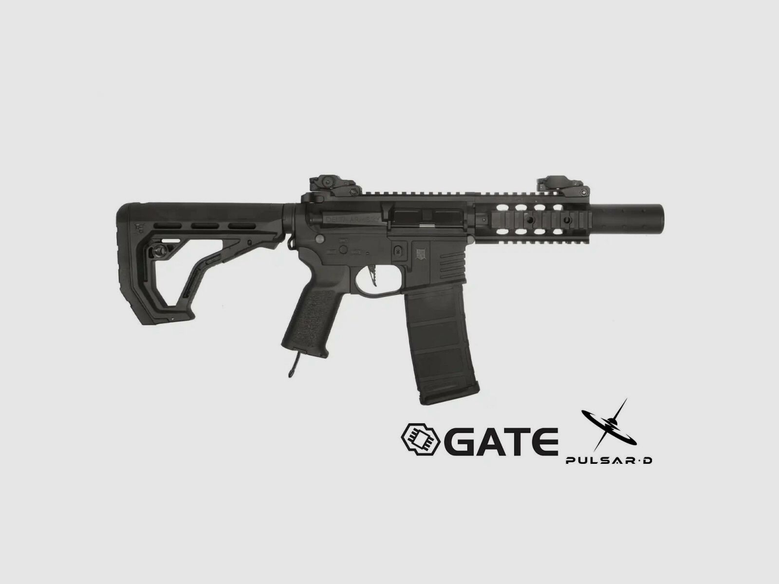 AR15 SilentOps CQB Bravo EAGLE Schwarz HPA Softair Gewehr Frei ab 18 Jahren | Delta Armory