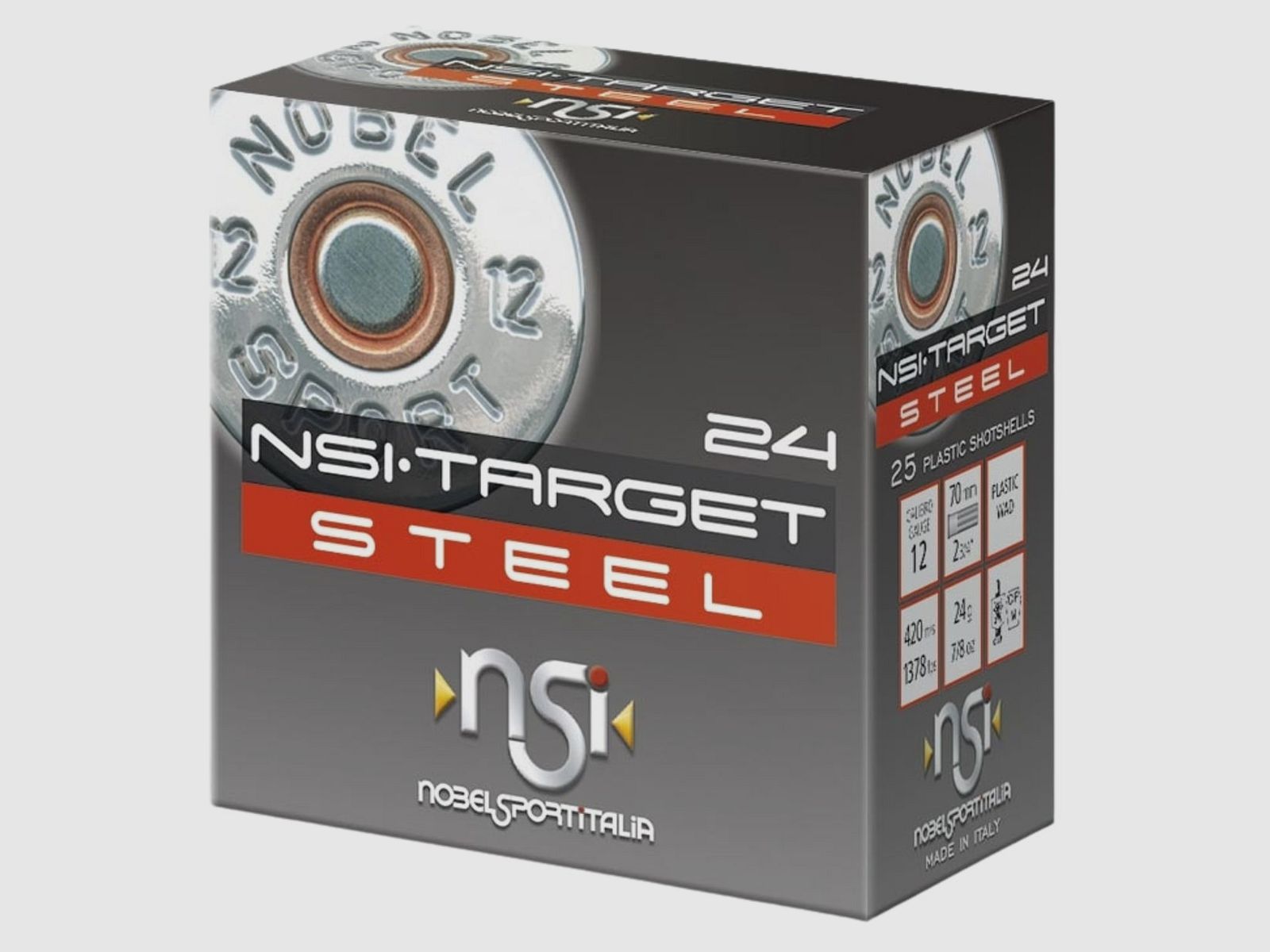 Nobel Sport Italia 20/70 Target Steel HP Trap T7 2,5mm - 24g