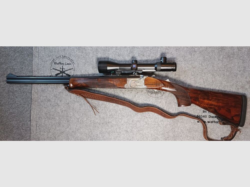 Krieghoff Ulm Ultra TS Zeiss Variopoint 2,5-10x50 calcio a pompa* RH con occhio sinistro