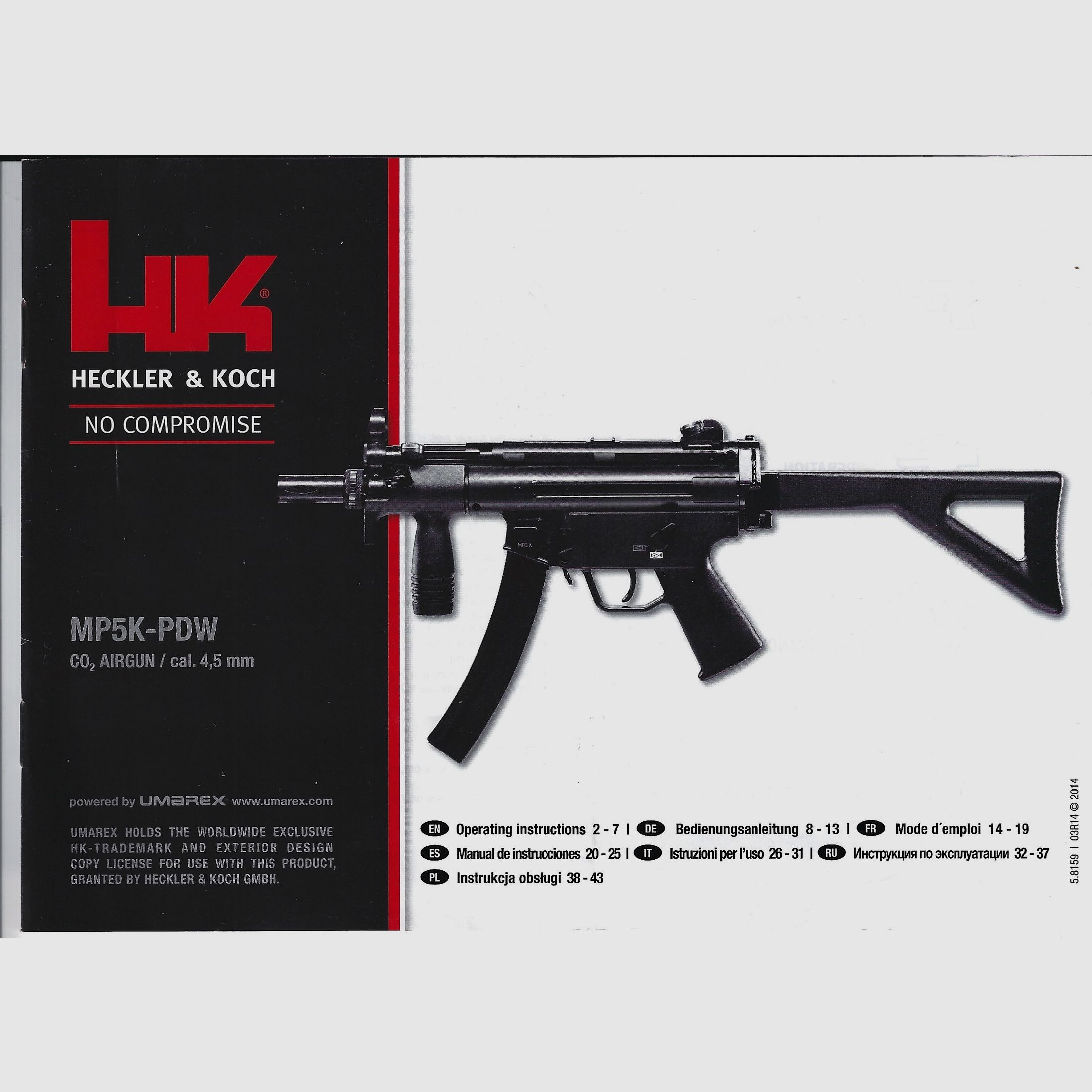 TOP SET Heckler & Koch MP5 K-PDW / cal. 4,5mm / Stahl BB Co2 Blowback (P18) zu VERKAUFEN!, Bild 1 von 5