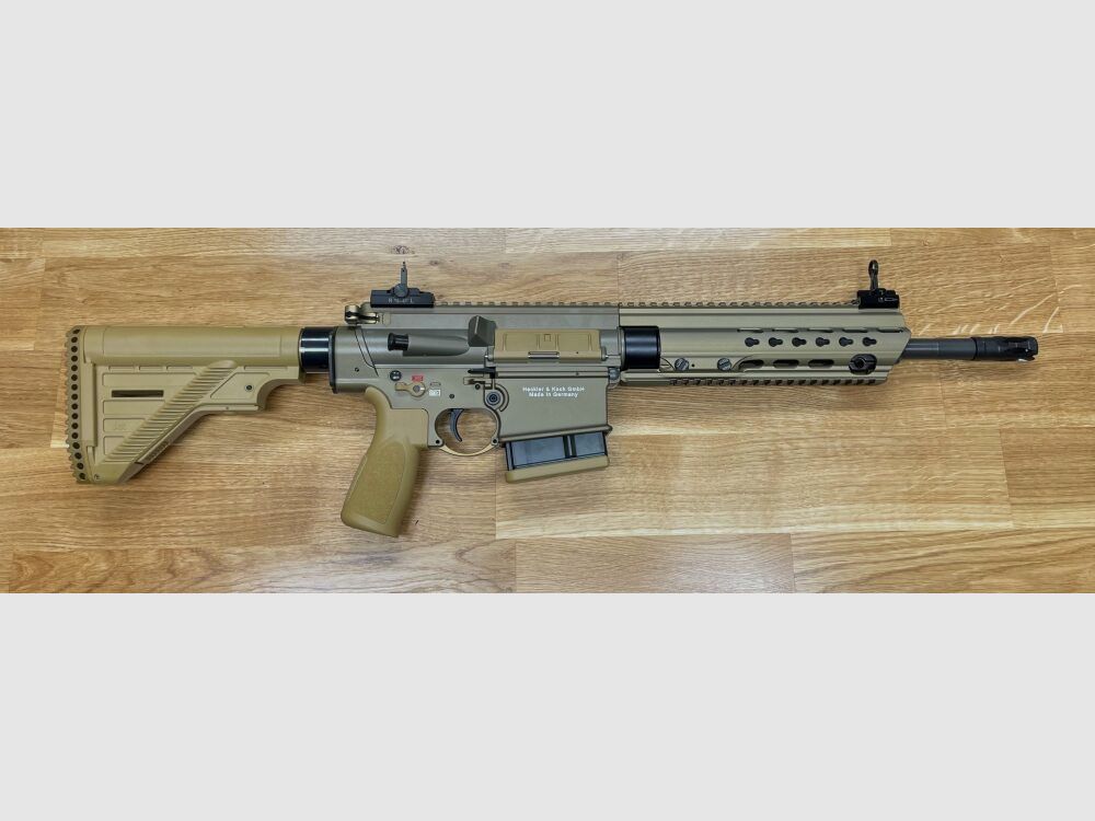Heckler & Koch MR308 A3 13" - halbautom. Büchse .308 Win. Farbe sandfarben / RAL8000 - H&K MR 308 A3 - zivile Version des H&K 417, Bild 2 von 9