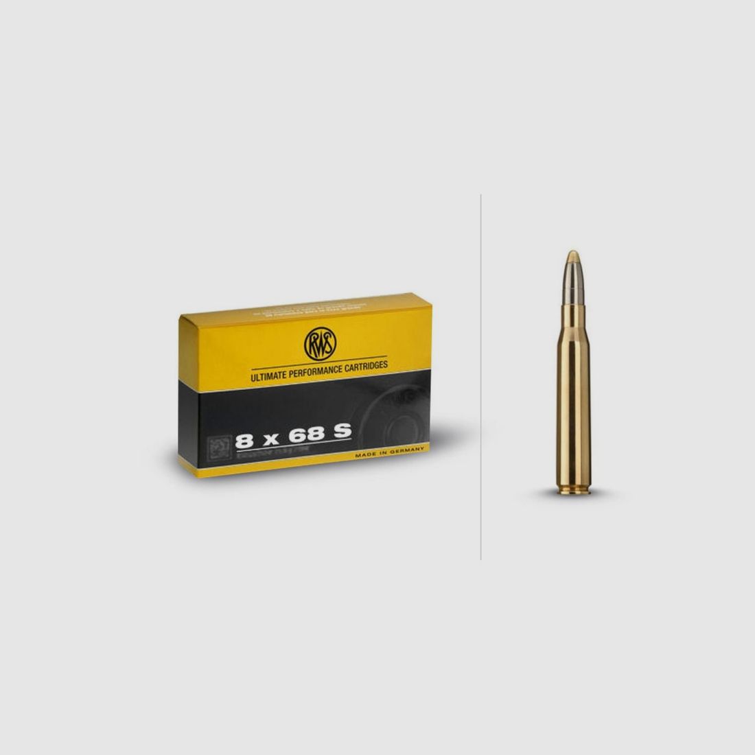 RWS CARTRIDGES 8 X 68 S 200 GR EVO