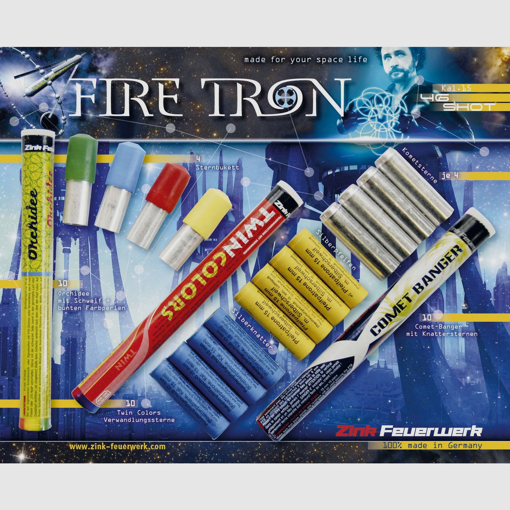 Fire Tron Pyro assortiment 46 stuks.