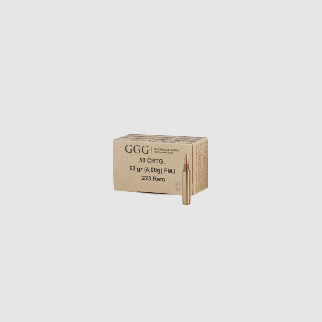 GGG 223 REM 62 GRS FMJ GPR12 50 STK