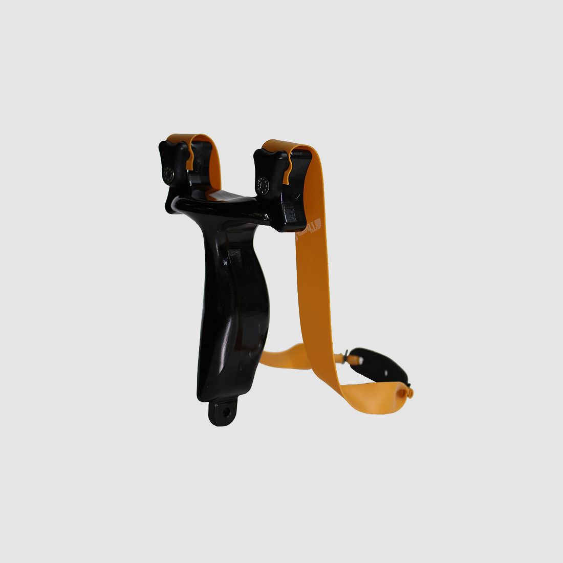 Sportschleuder Zwille Slingshot RAMbone 2.0 black - TBG-Single Kit mit Ersatzband und 100 Kugeln 8 mm (P18)